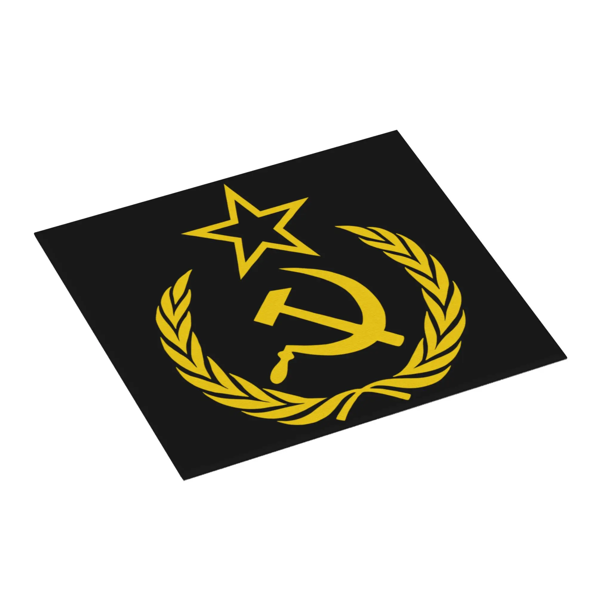 Hammer And Sickle CCCP Soviet Union Coat of Arms Non‑Slip Waterproof Absorbent Barware Tableware Bathroom Drying Mat For Kitchen