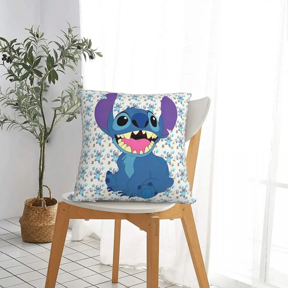 لطيف مضحك غرزة ساحة كيس وسادة وسادة يغطي ديكور مخصص المخدة للمنزل 18" #2