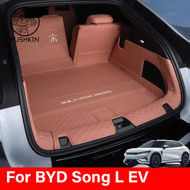 

For BYD SONG L EV 2024 2025 Car All Surrounded Rear Trunk Mat Cargo Boot Liner Tray Rear Boot Luggage Accessories