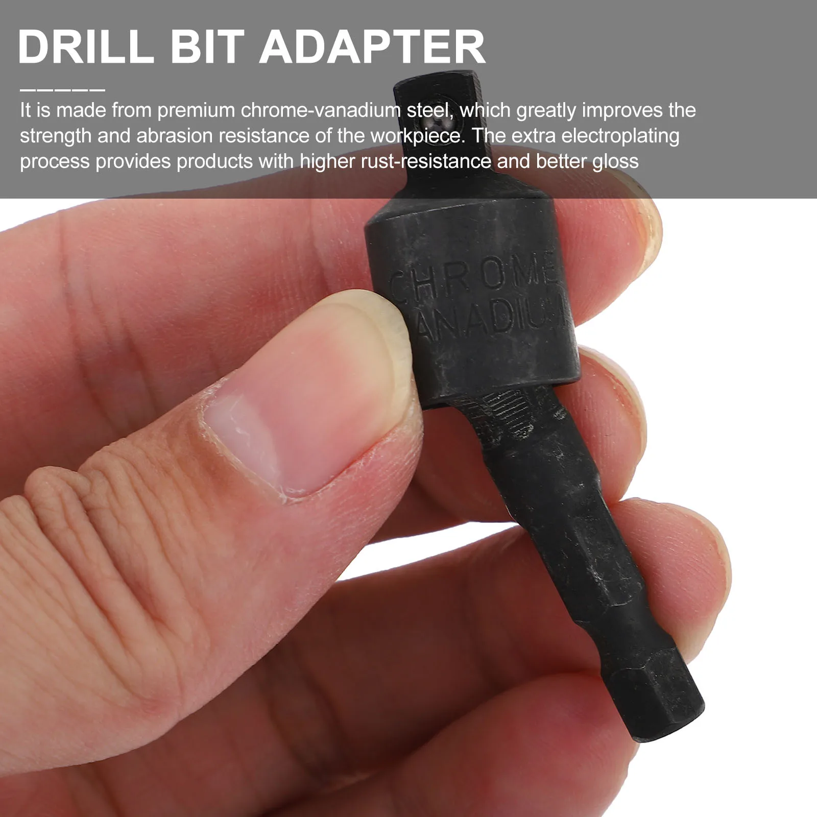 

2 set Impact Driver Wobble Socket Adapter 360 Degree Rotatable Steel Drill Sockets Adapter For Electric Pneumatic Screwdriver