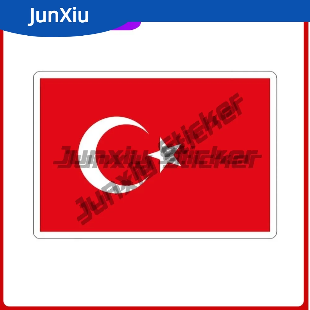 

Turkey Turkiye Flag Design Vinyl National Flag Souvenir Sticker Cover Scratches Decoration Accessory Suitcase Laptop Suv Bodywor
