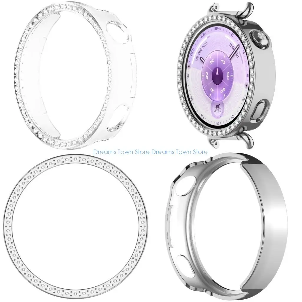 

HX6A Fashionable PC Case Watch Frame Cover for Watch GT6 41mm Smartwatch Provides Protections and Easy Application