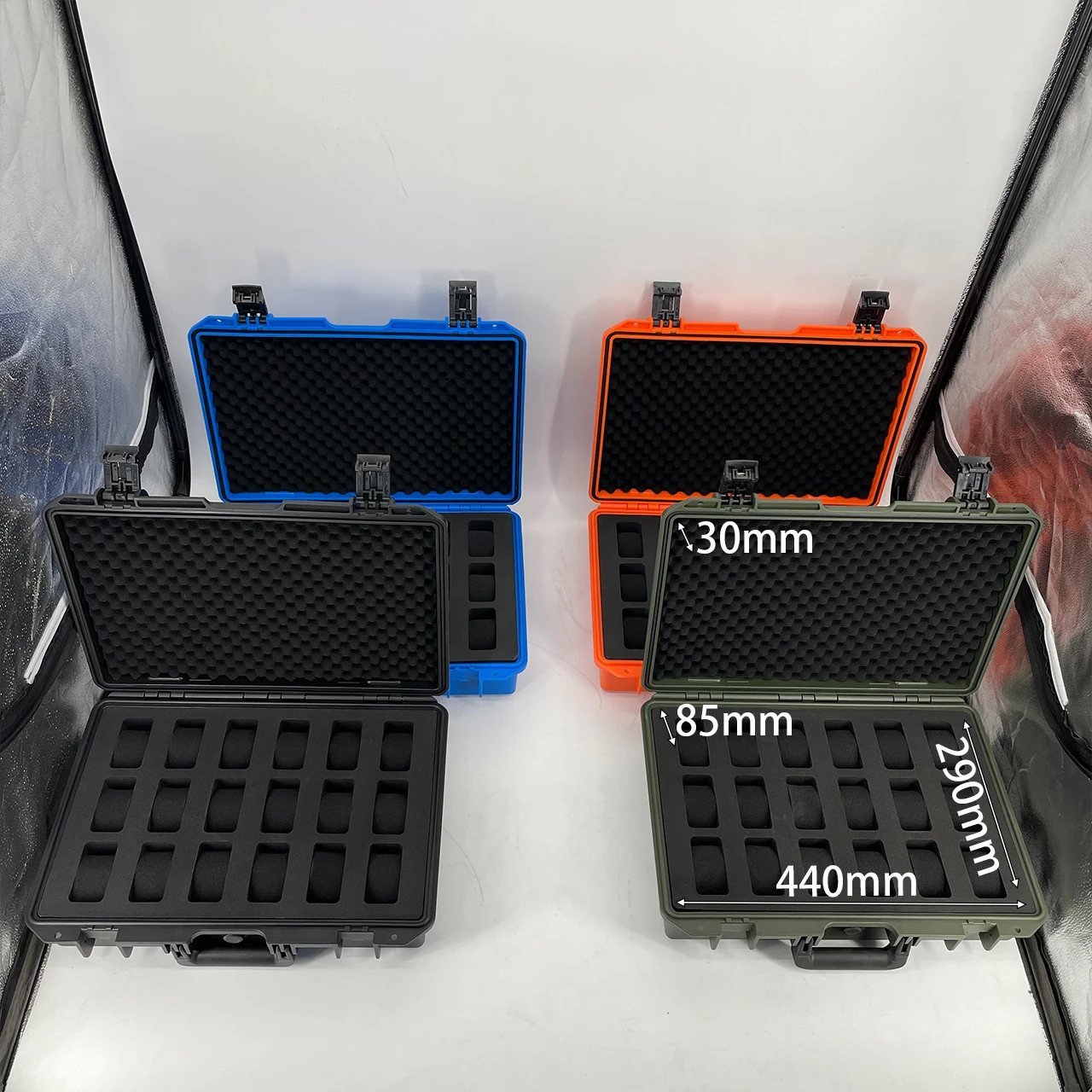 DPC089 Multiple Colors Watch Plastic Storage Box With Foam Hard Shell Shockproof Eva Luxury Watches Case