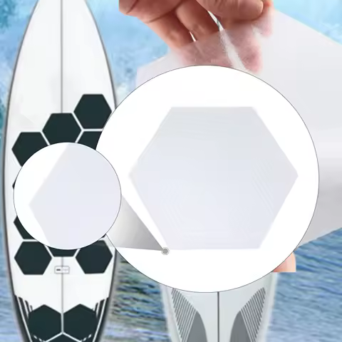 20 Pieces Surfboard Clear Deck Grip Pad for Grip Surf Skimboard Surf Boards