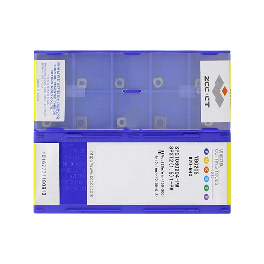 

HUAZHICHUN SPGT060204-PMYBG205 Carbide CNC Lathe Thread Turning Inserts For Thread Turning Toolholder