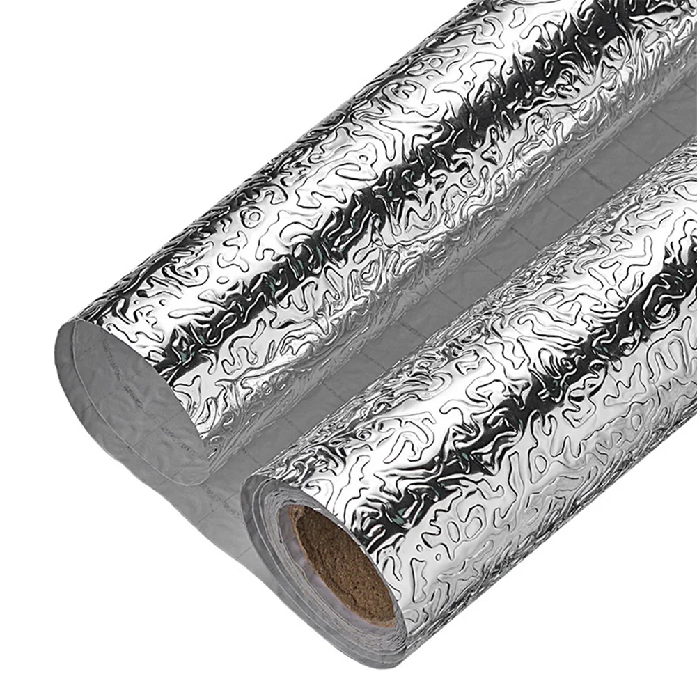 Oil-proof Backsplash Silver Kitchen Foil Sticker Mold-resistant Oil-proof Moisture-resistant Kitchen Backsplash