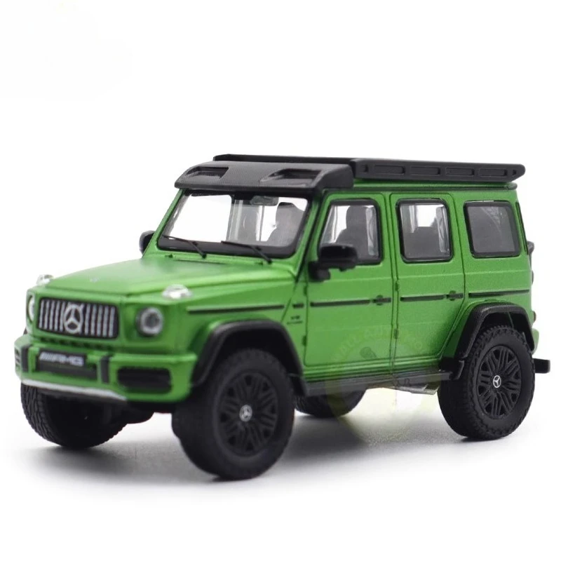 KENGFAI Diecast 1/64 Schaal Mercedes-Benz AMG G63 4x42 2023 Editie Legering Model Auto Speelgoed voor Jongens Gift