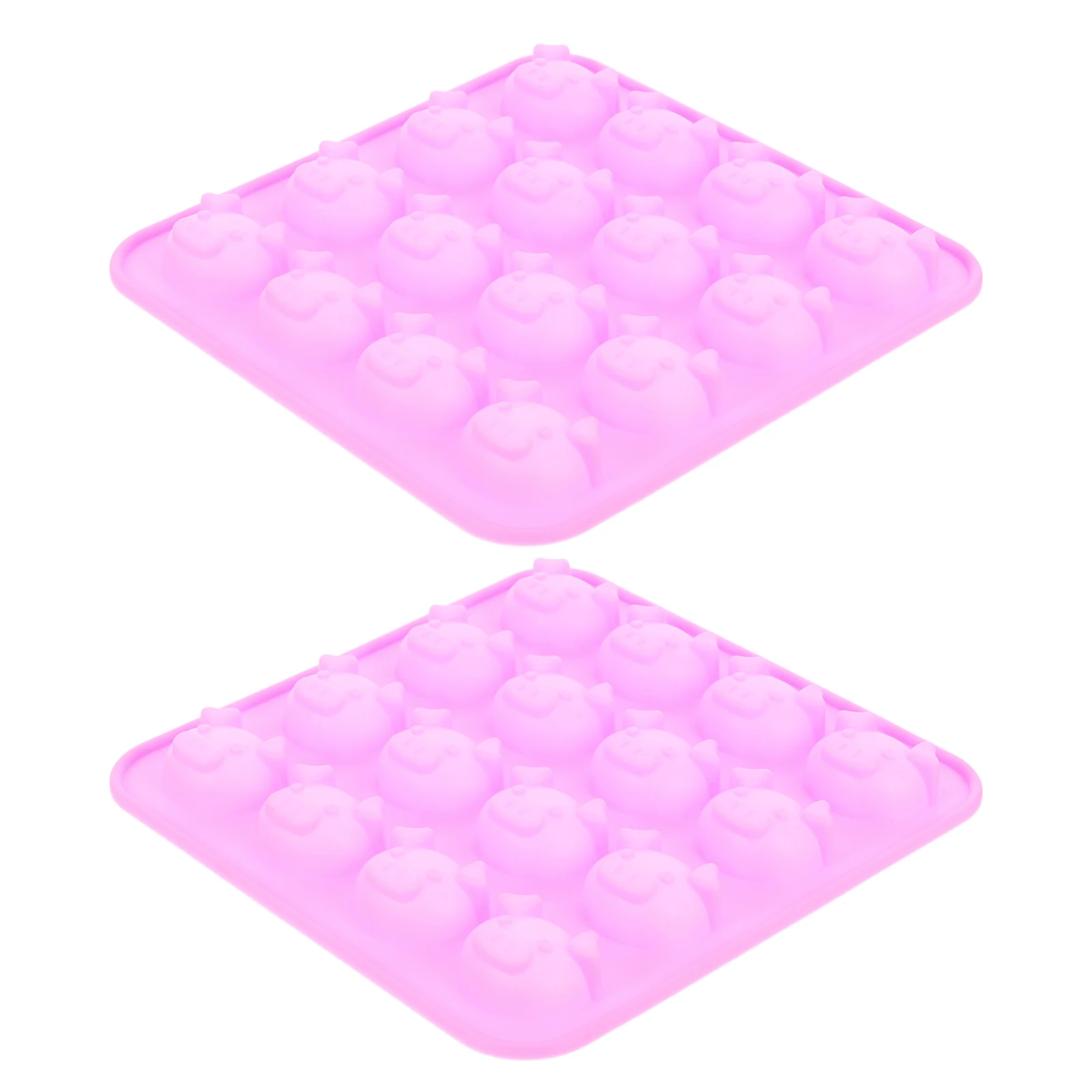

2 pcs 16 Pig Shape Silicone 17X17X1.8Cm Baking Tools For Fondant Cake Chocolate Diy Crafts Non-Stick Eco-Friendly Cake Mold
