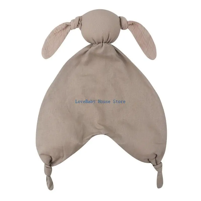 

BX0D 2022 Linen Cotton Newborn Baby Sleeping Cuddling Dolls Kids Bunny Sleep Toy Soothe Appease Towel Bib for Xmas Gift