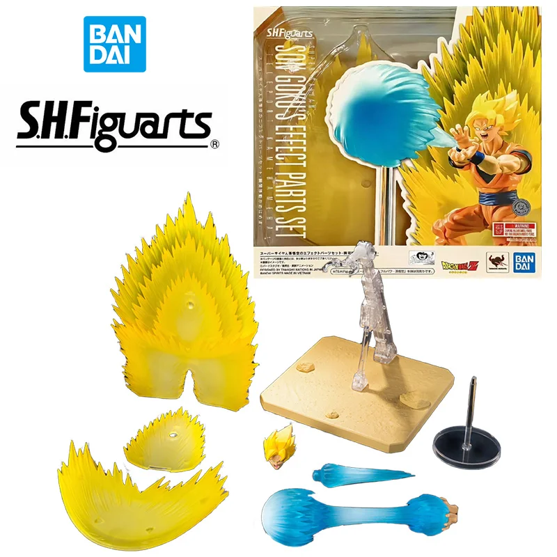 

Фигурка Bandai S.h. Фигуртс Super Saiyan Son Goku's Efect, комплект деталей-Теле Kamehameha Dragon Ball Z, Оригинальная фигурка модели игрушки