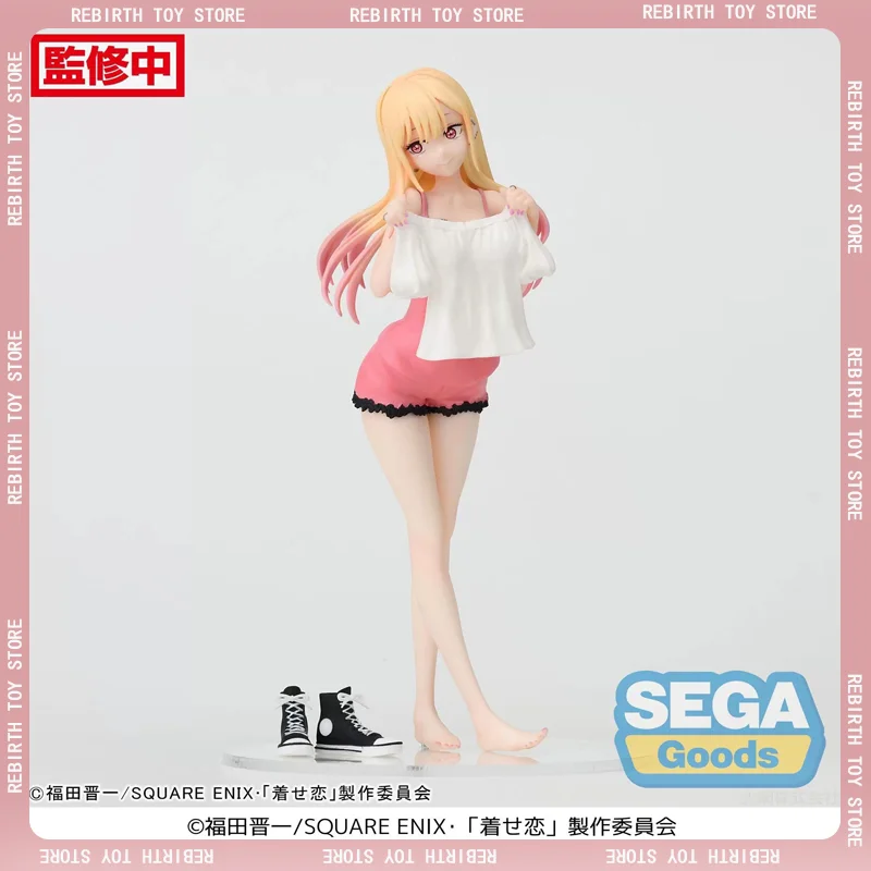 

In Stock Sega Luminasta My Dress-Up Darling Kitagawa Marin -Try On Time Ver.- Pvc 18cm Anime Action Figures Model Collection Toy