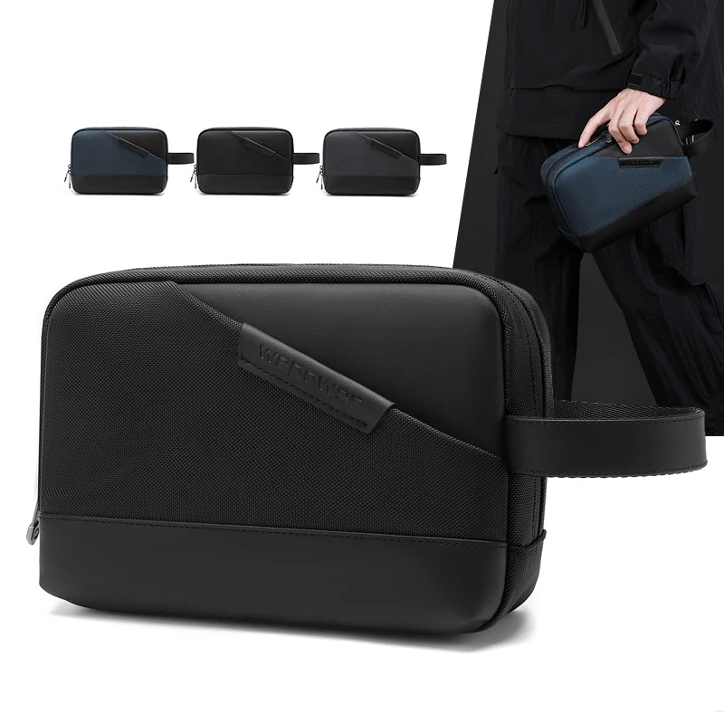 New passport and ID card storage bag convenient and multifunctional data cable power bank men's handheld bag