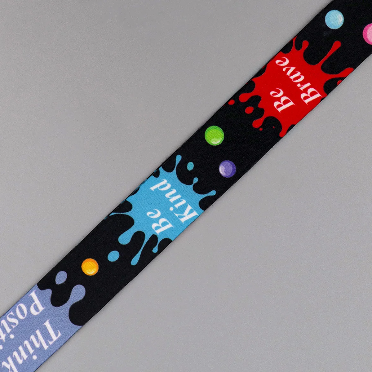 Funny Colorful Graffiti Lanyard Neck Strap Keychain ID Card Cover Badge Holder Mobile Phone Hang Rope Keyring Accessories Gifts