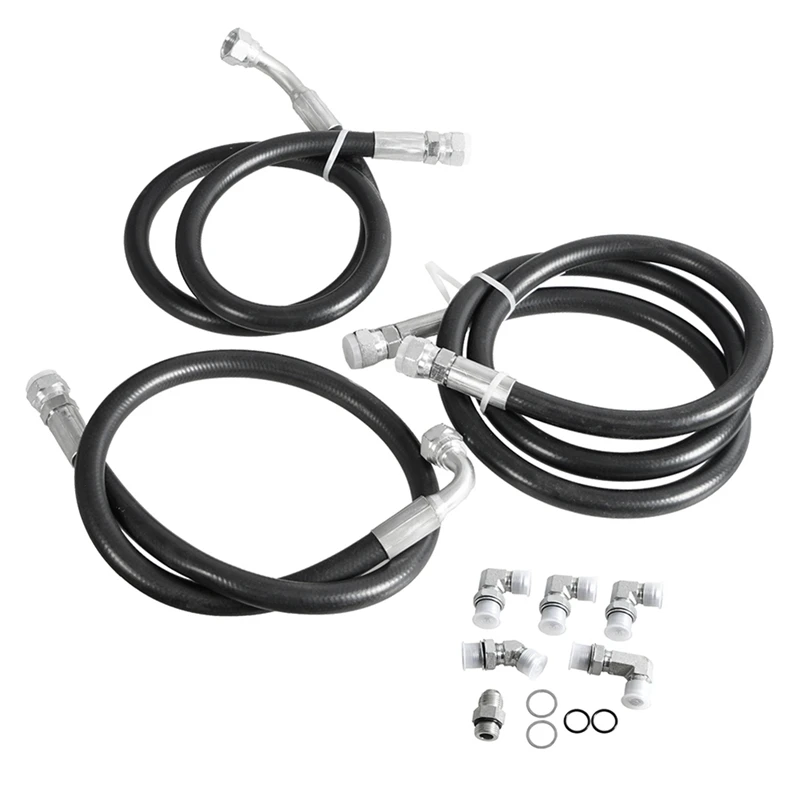 1Set Trans Cooler Hose Lines &Adapters Rudy's Allison 5/8 Inch 1200 PSIB For Chevrolet Duramax GMC 2500 3500 2001-2010 Parts