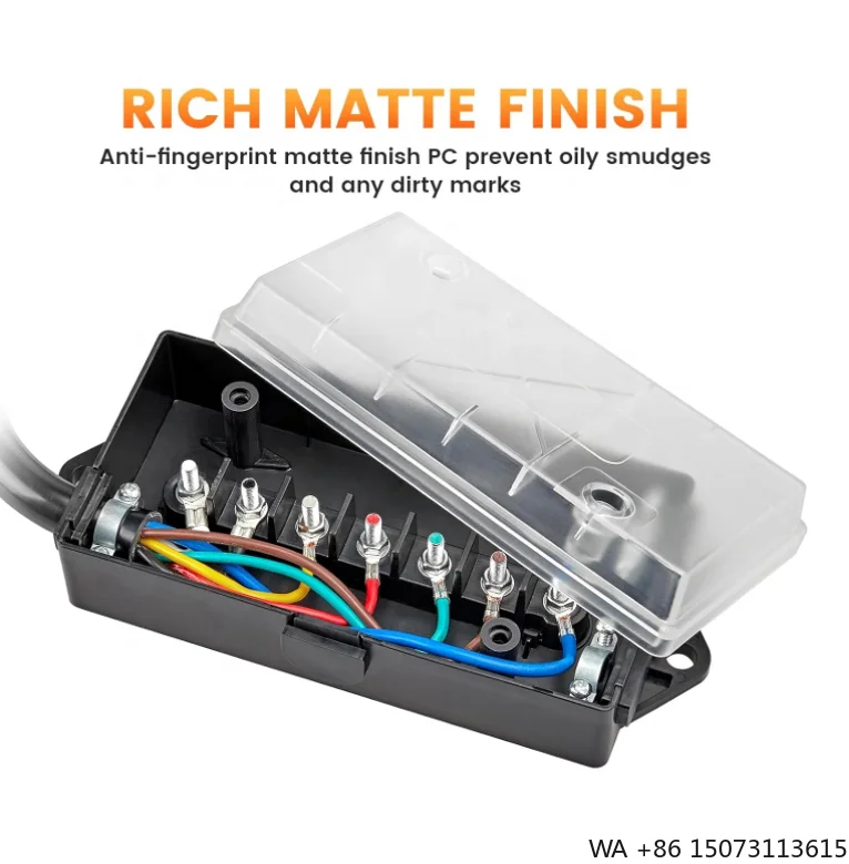 

Цветная 7-контактная распределительная коробка прицепа, разъем электрического провода, 7-контактный, 7-контактный, 7-контактный для кемпера, автофургона, подсветка