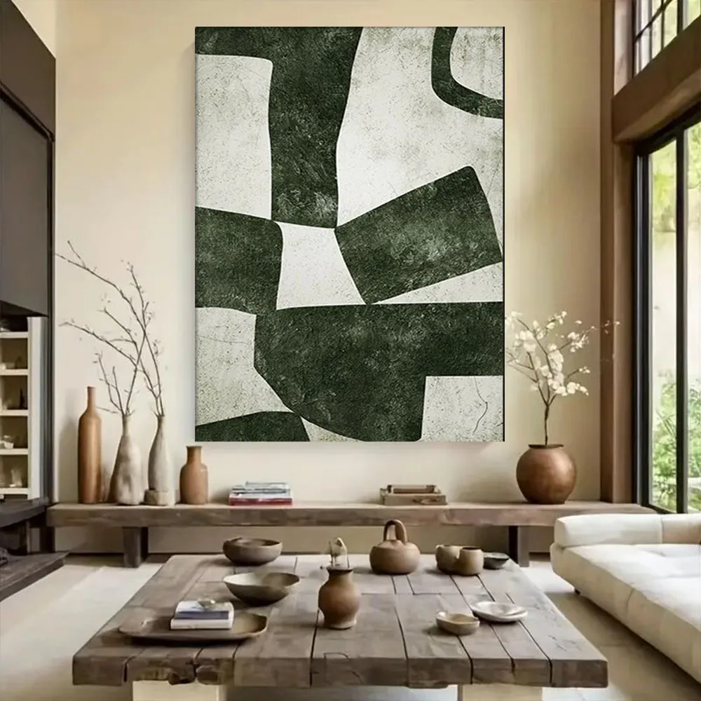 

Handmade Abstract Painting White Blue Gold Canvas Art Texture Palette Modern Mural Hotel Restaurant Living Room Decoration