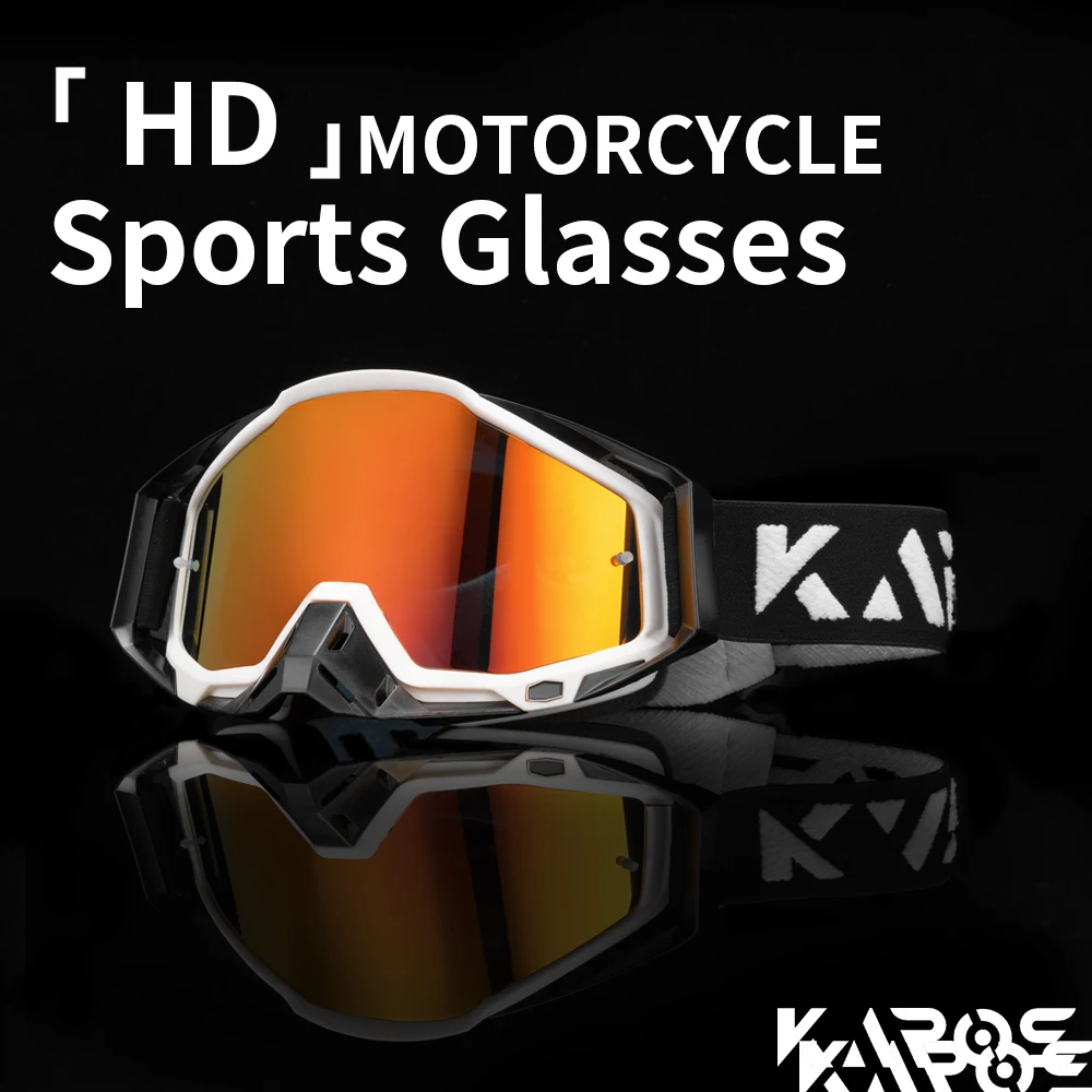 KAROS Motocross Goggles MTB MX Riding Shades Motorcycle Racing Helmet Goggles ATV UTV Skiing Cycling Racing Off-Road Goggles