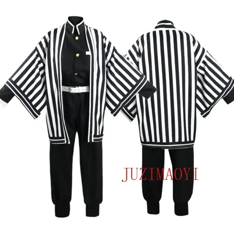 SN60 Anime Cosplay Iguro Obanai Costume Halloween Adult Party Halloween Wig Clothes5 & 8 $