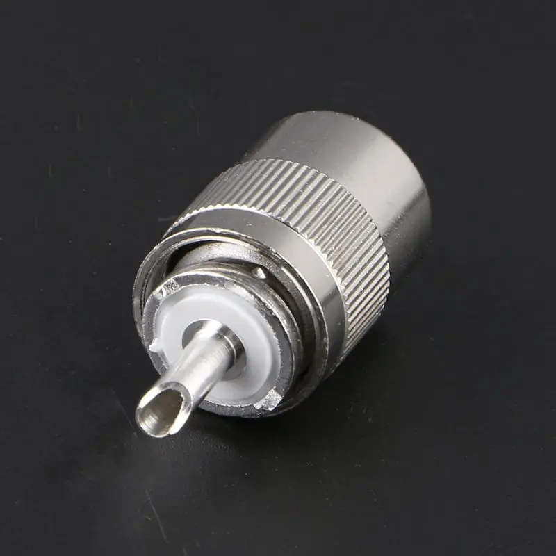 UHF Male PL259 Plug Solder RG8 RG213 LMR400 7D-FB Cable Connector Silver Drop Shipping