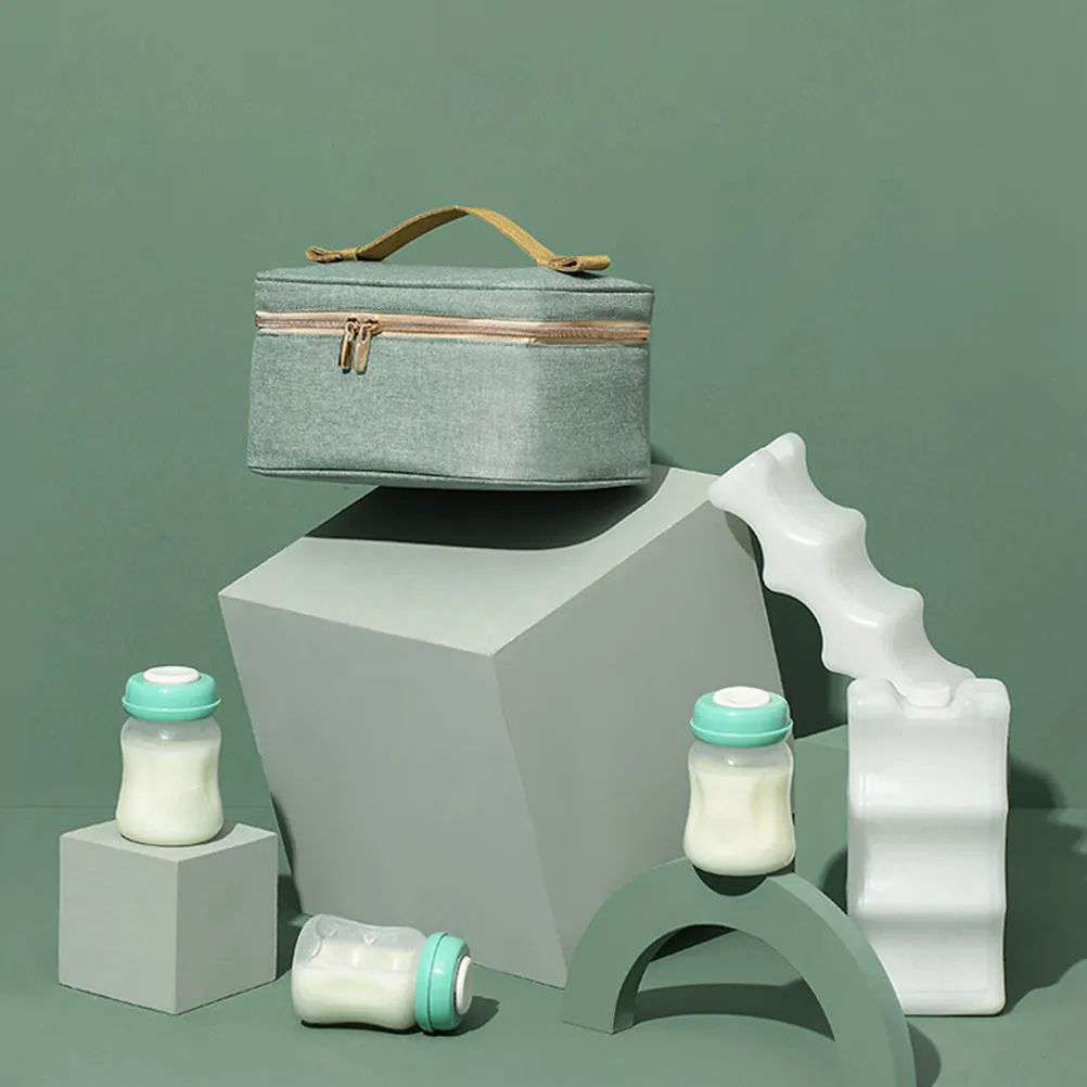 

Breast Milk Storage Bag Triple-Layer Insulated Temperature Control Waterproof Portable Freshness Keeper for Baby Bottle