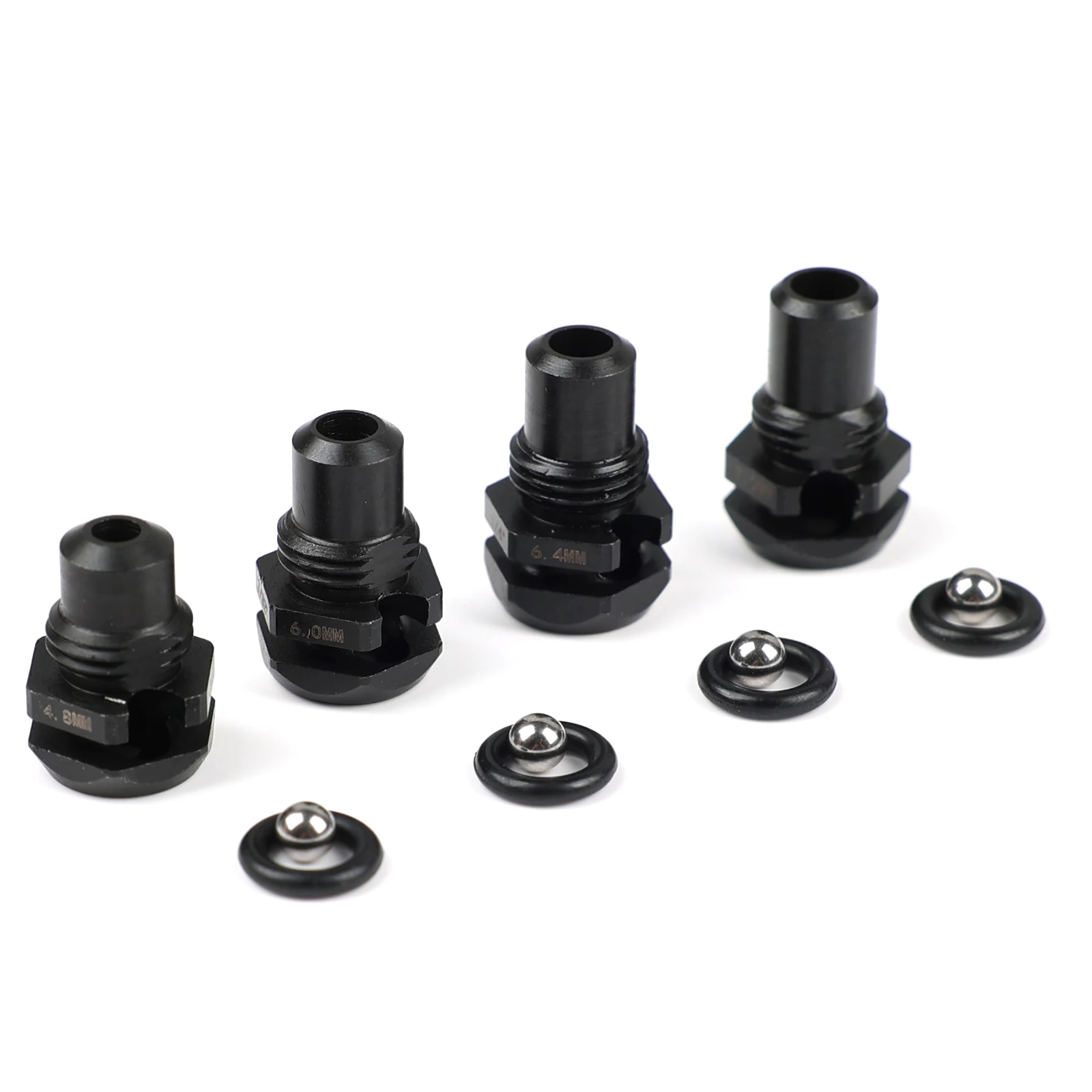 

48-54-0100 (4-Pack) M12 Rivet Tool Retention Nose- Mandrel Sizes: 9/32 Inch, 1/4 Inch, 7/32 Inch, 3/16 Inch