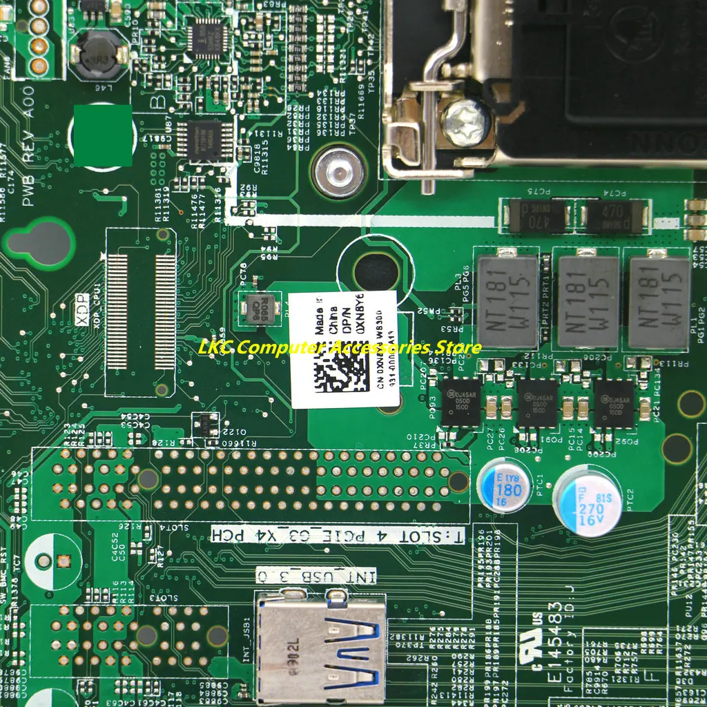 Imagem -02 - Placa-mãe para Dell Poweredge R230 Xn8y6 0xn8y6 Cn0xn8y6 Mfxty C236 Mainboard 100 Testado Novo