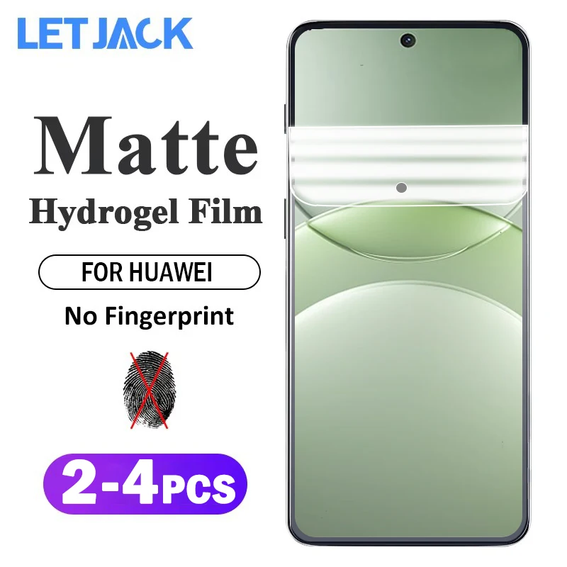 

2-4Piece Anti Fingerprint Matte Hydrogel Film for Huawei Nova 13 12 11 10 9 8 SE Screen Protector for Huawei Pura 70 P50 P50E