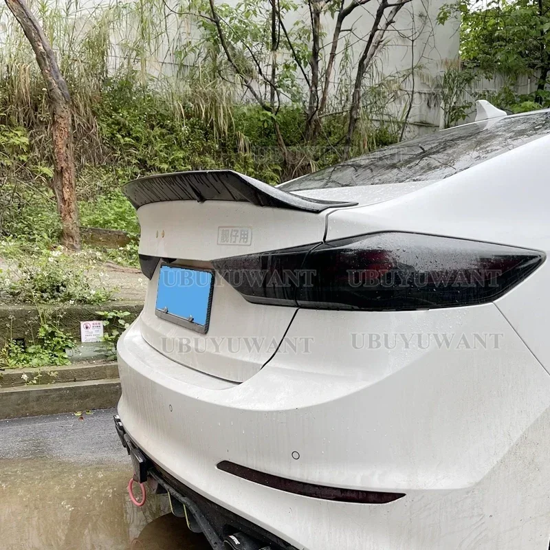 For Hyundai Elantra 2017 2018 2019 Rear Trunk Lid Car Spoiler Tail Wings ABS Material Tuning Exterior Accessories Parts