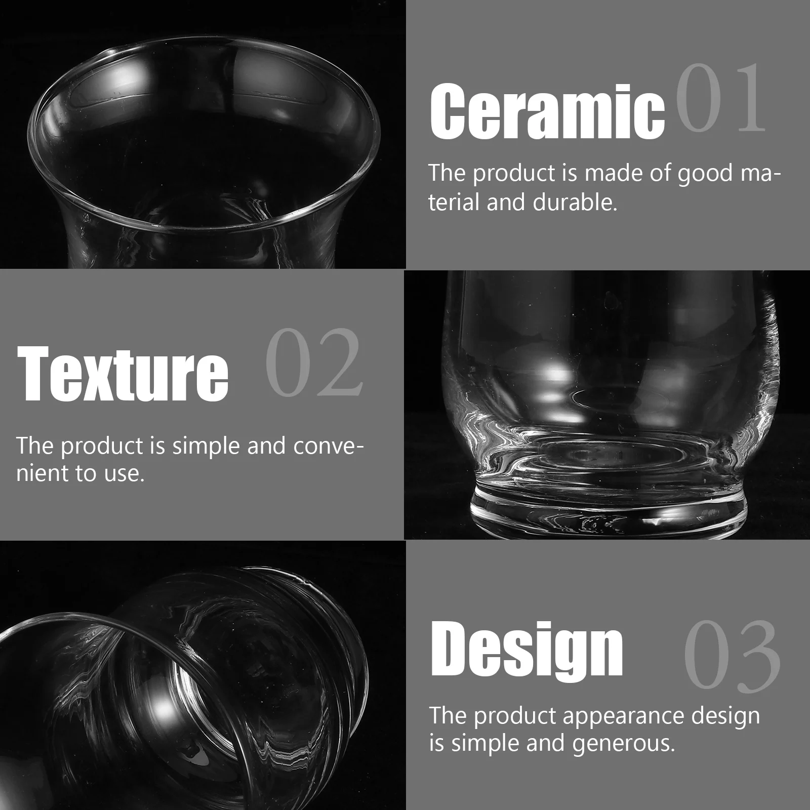 2 قطعة حامل أكواب زجاجية للشموع المعطرة بنفسك كريستال شمع كرافت ديكور المنزل #1