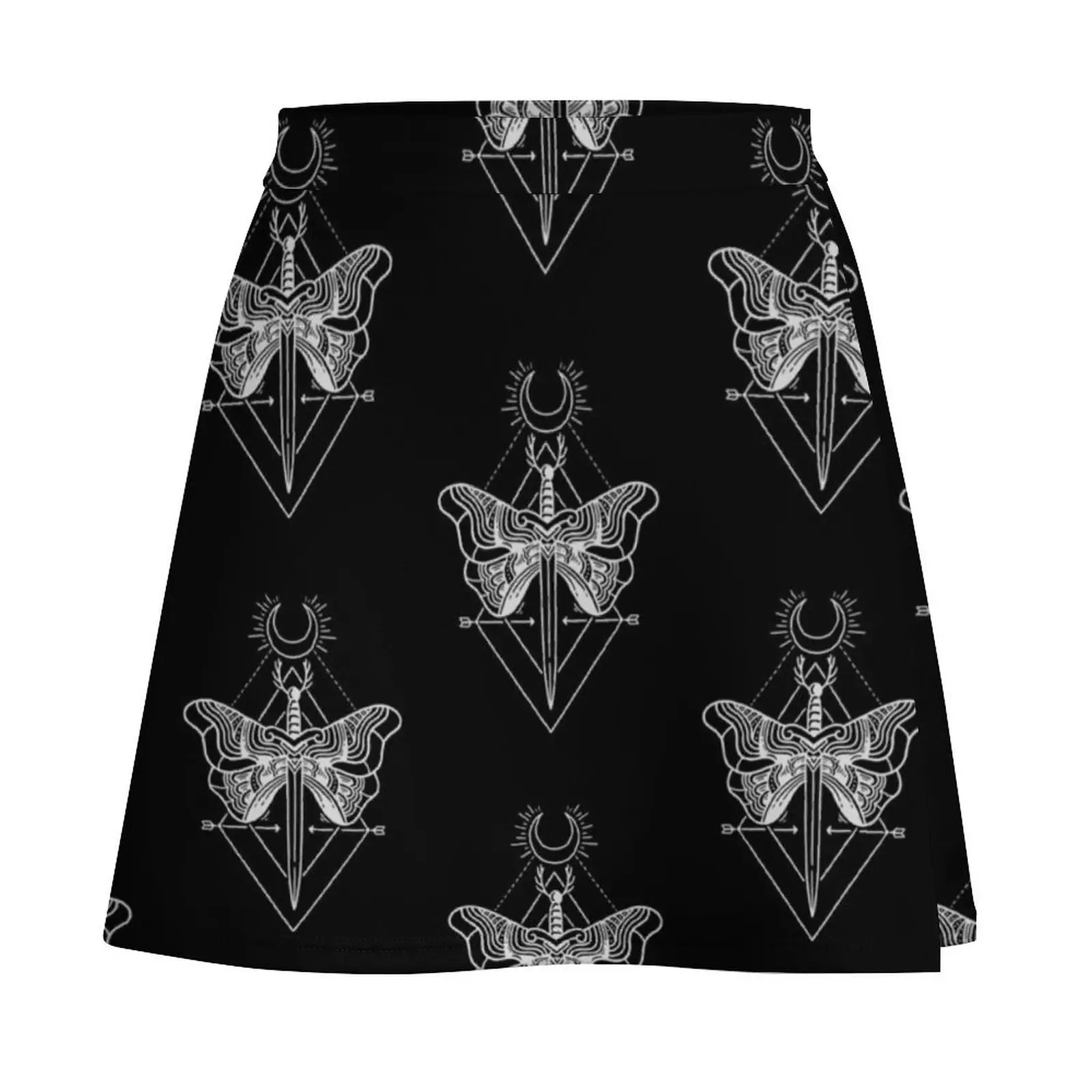 Sword Moth Mini Skirt night club outfits japanese fashion Mini Skirt