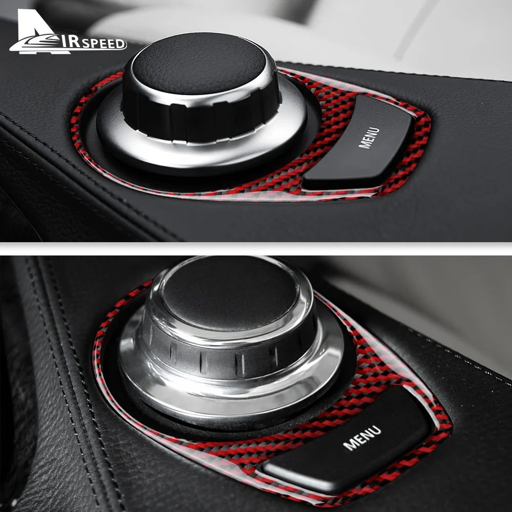 

Car Center Console Multimedia Button Armrest Radio Frame Real 3D Carbon Fiber Sticker for BMW 6 Series M6 E63 E64 2004-2010