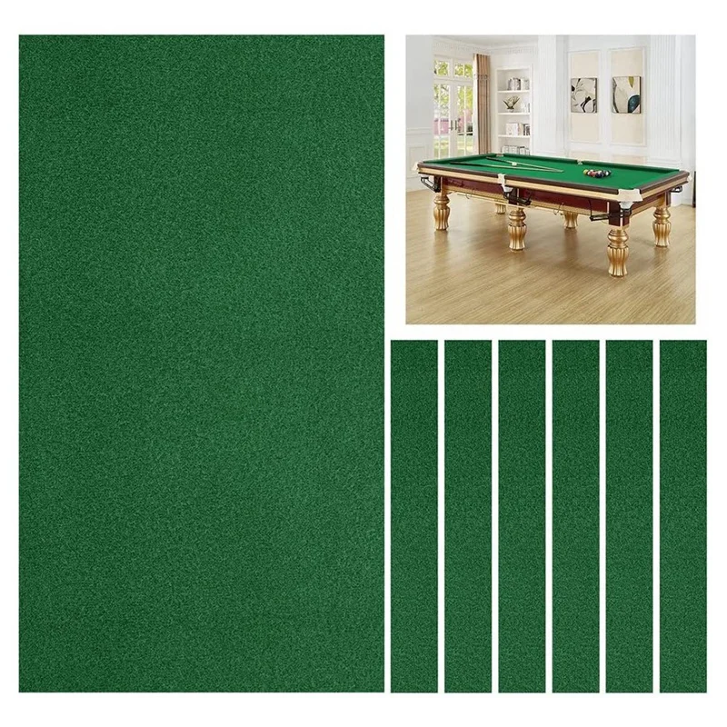 

Billiard Cloth 8Ft Pool Table Felt Cloth Billiard Protector With 6 Cloth Strips Used For Clubs,Bars