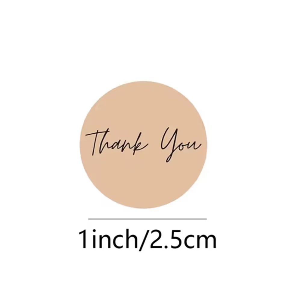 500 قطعة ملصقات شكرًا لك على ملصقات ختم المغلف تغليف الهدايا ديكور حفلة عيد ميلاد سكرابوكينغ ملصقات القرطاسية #2