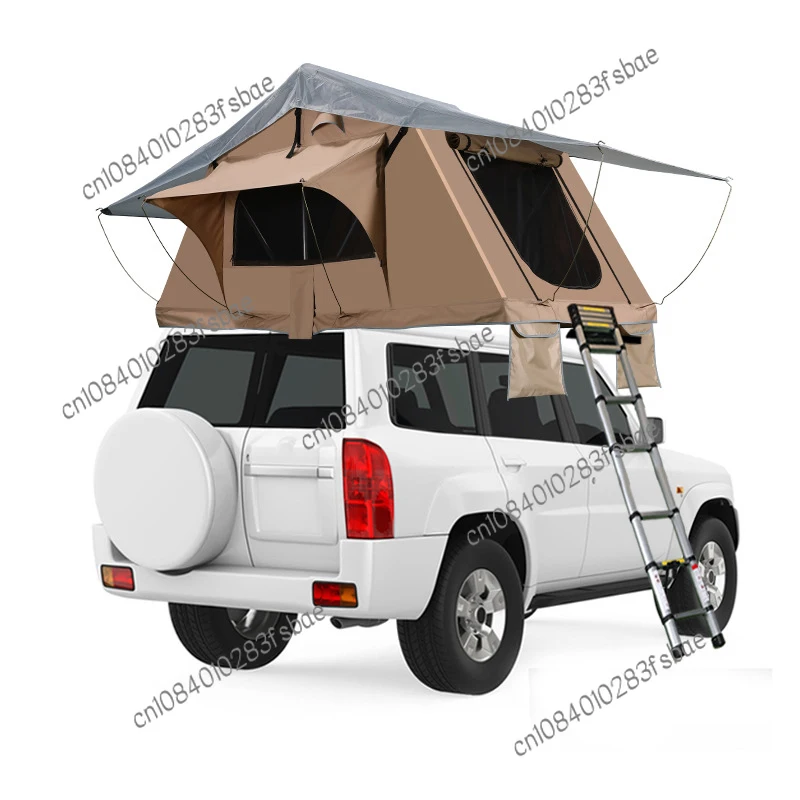 Soft Top Short Car Tent 1.4m/1.6m Roof Car Tent Sun and Rainproof Aluminum Alloy Frame Roof Top Tent