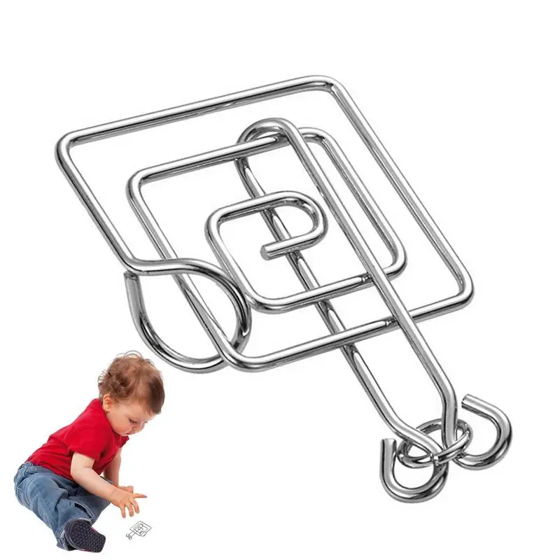 لعبة ألغاز دعابة الدماغ المعدنية على شكل الذكاء من مونتيسوري لعبة ألغاز دعابة الدماغ للأطفال والكبار لعبة تفاعلية ألعاب تعليمية