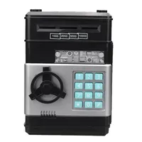 Money Box Electronic Password Code Key Lock Piggy Bank Automatic Coins Cash Saving Money Box Counter Mini Safe Box Child Gift