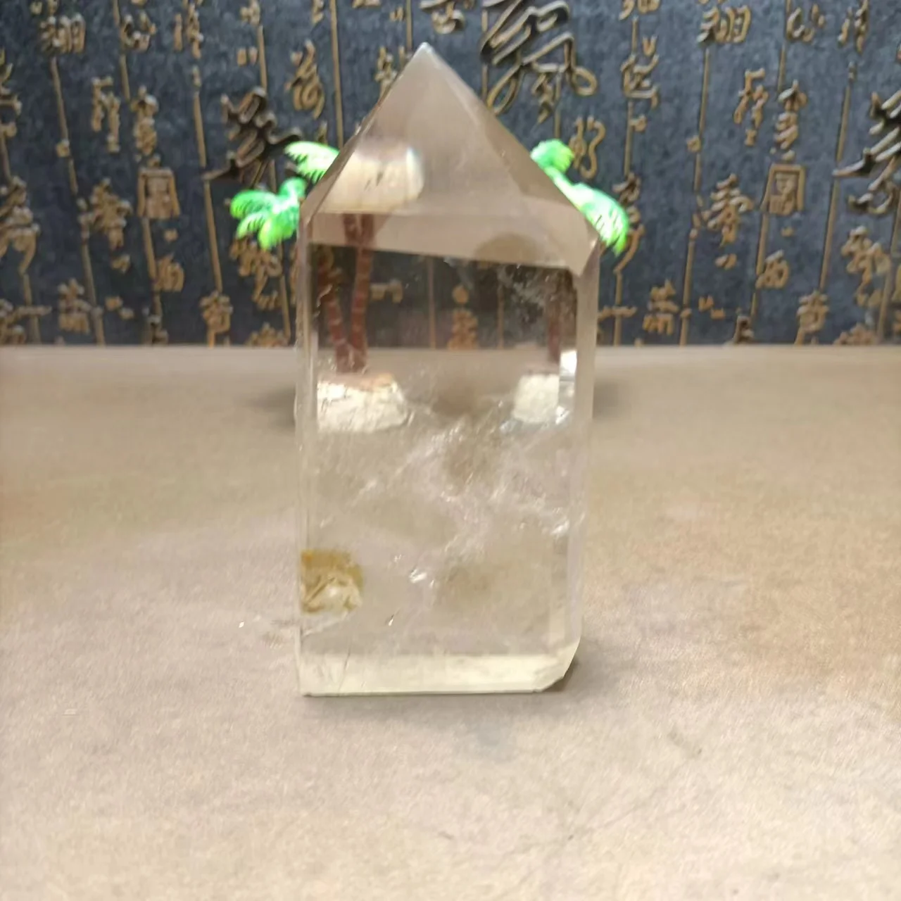 Natural quartz tea Crystal Pillar square tablet point Reiki home decoration Energy Chakra magic Stick point tower Gift