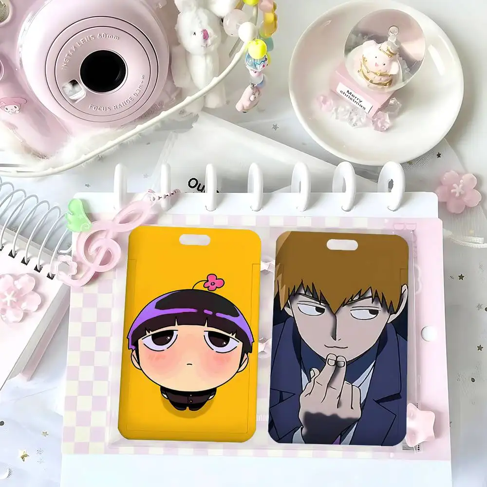 

Аниме-чехол для карт M-mOB-PSYCHO-100 Kawaii NFC с бесконтактным слайдером для студенческих, проездных, удостоверений личности и разрешений на работу