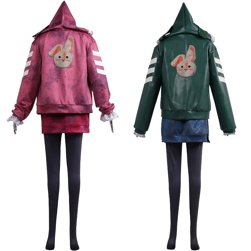 Feng Min Cosplay Costumes Pink Faux Leather Uniform Game Dead Daylight Cosplay For Women Girls Support Customization