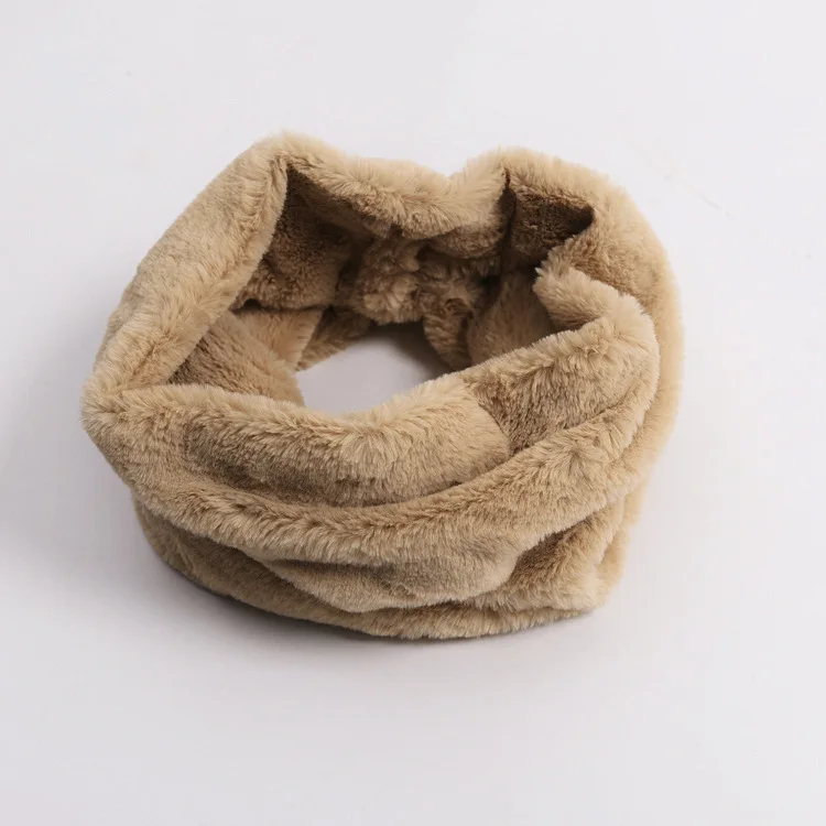 New autumn and winter warm fur scarf solid color cashmere fur scarf drawer for men and women