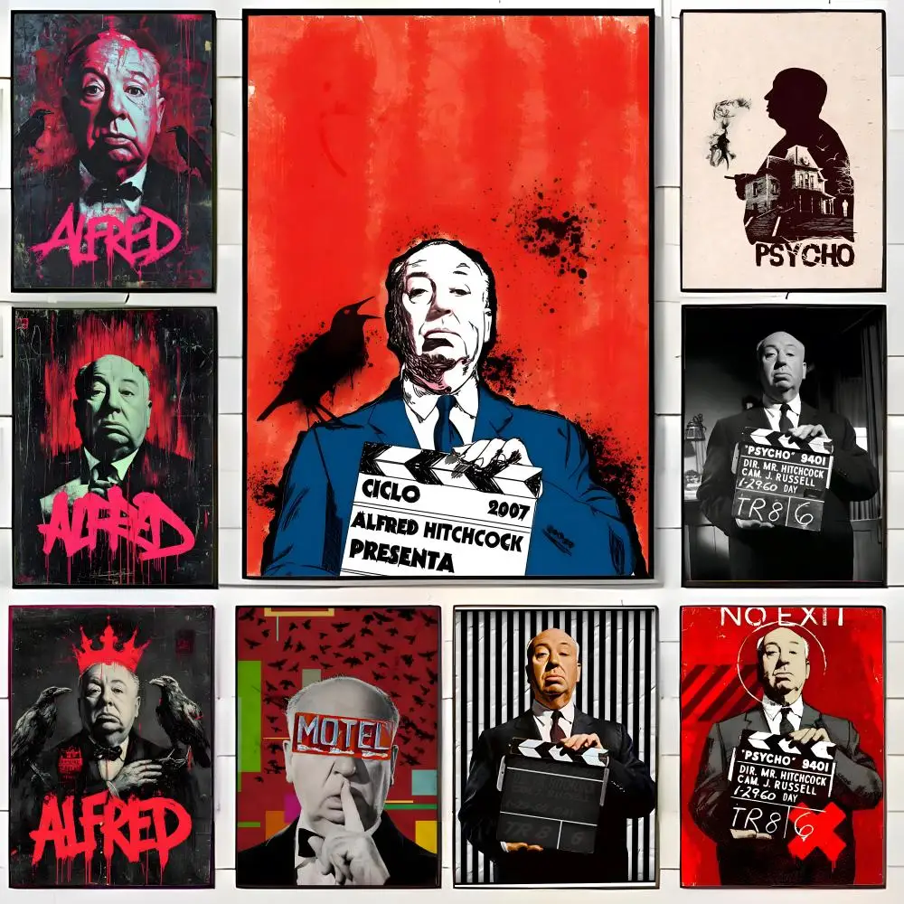 Classic A-Alfred Hitchcock Master of Suspense Style Poster Wall Art Print Decorative Mural Home Decor Gift Unframed
