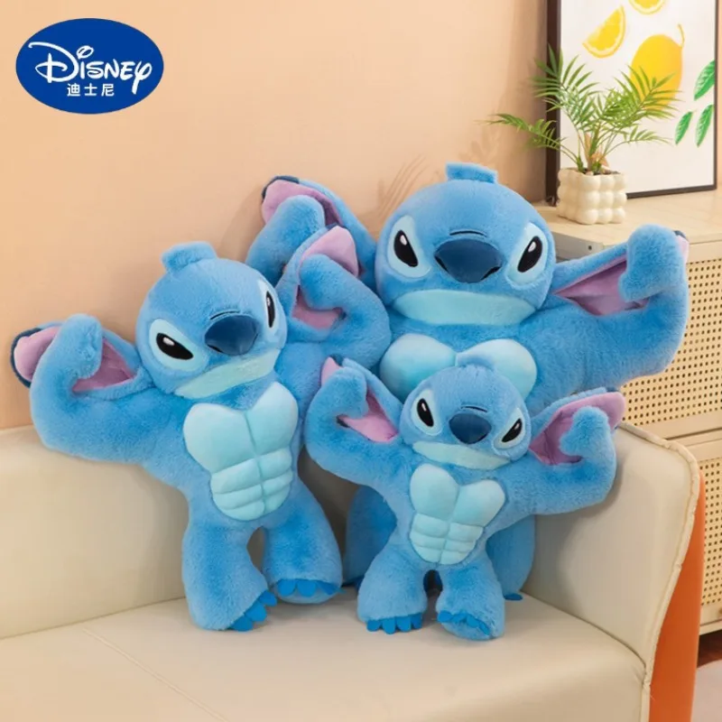 40/55/70Cm Big Size Gespierde Stitch Kawaii Anime Pluche Gevulde Pop Disney Cartoon Knuffels Kinderen kussen Vakantie Geschenken