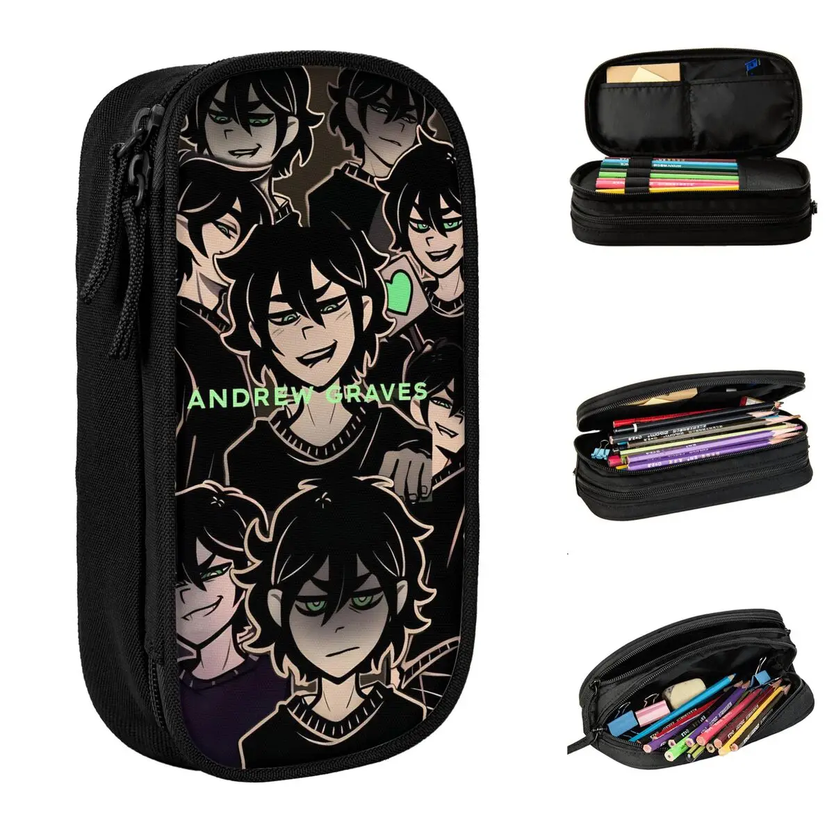 The Coffin Of Andy And Leyley Game Andrew Graves Pencil Cases Pen Bag Girl Boy Large Storage School Supplies Gifts Pencil Box