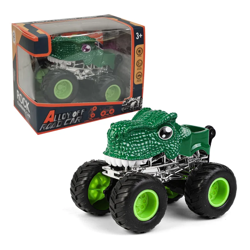 

Dinosaur Car Children's Inertia Tyrannosaurus Triceratops Four-wheel Vehicle Alloy Plastic