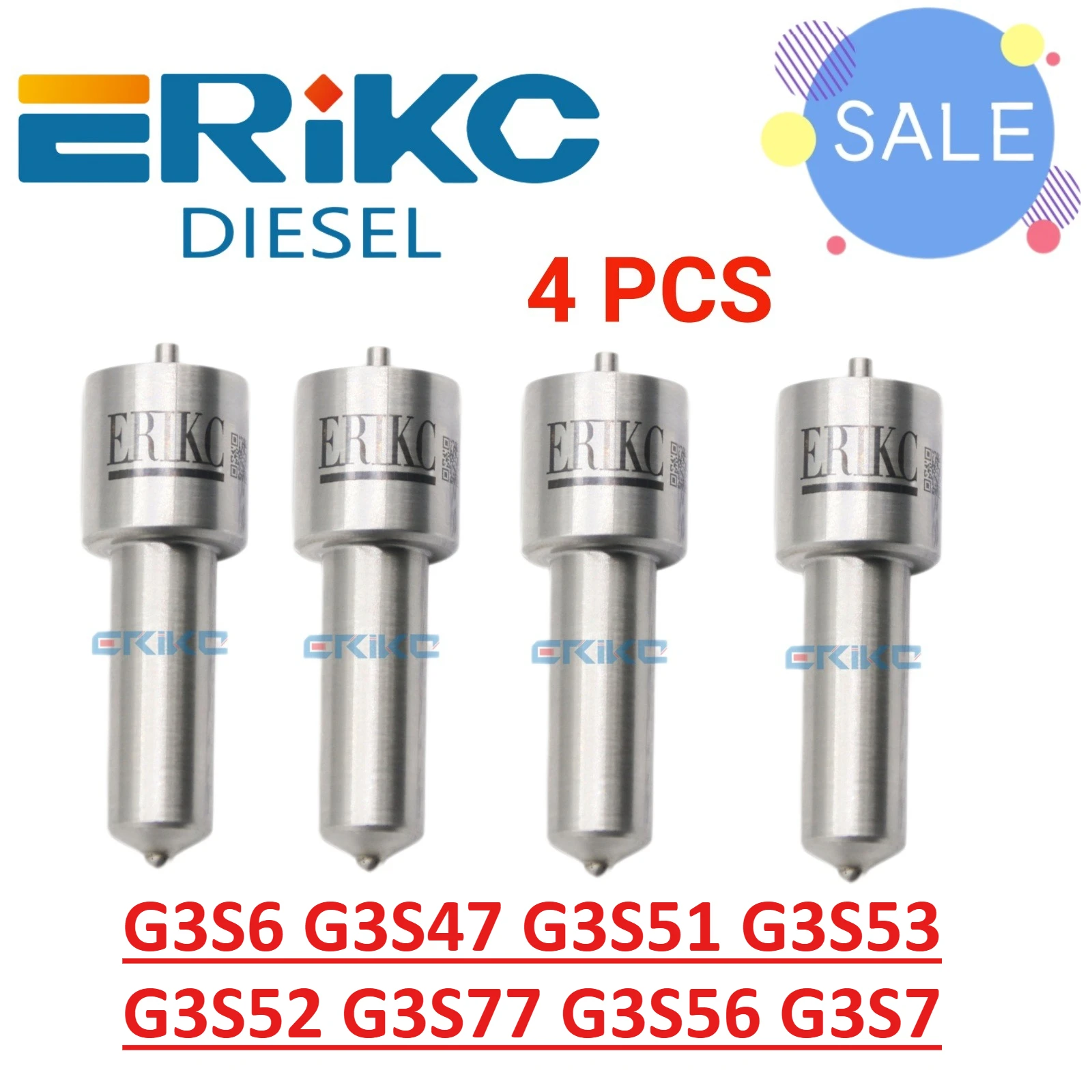 

G3S6 Common Rail Nozzle Spray G3S47 G3S51 G3S53 G3S52 G3S77 G3S56 G3S7 for Toyota Hilux Mitsubishi Nissan Cummins
