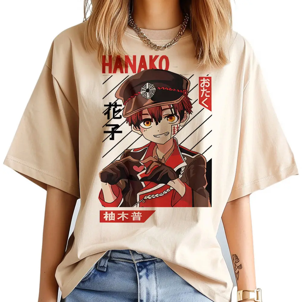 Toilet Bound Hanako Kun women Breathable Pastel Comfortable korean clothes harajuku  top tees 2000s aesthetic University Punk