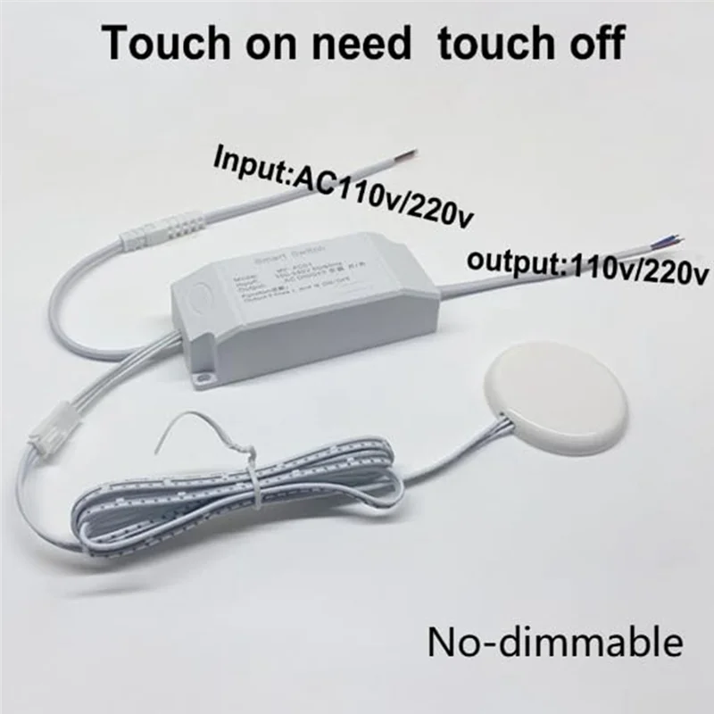 

M17K-Under Cabinet Parall Touch Sensor Switch 110-220V Penetrable Wood Design 110V 220V Dimmable Circuit B