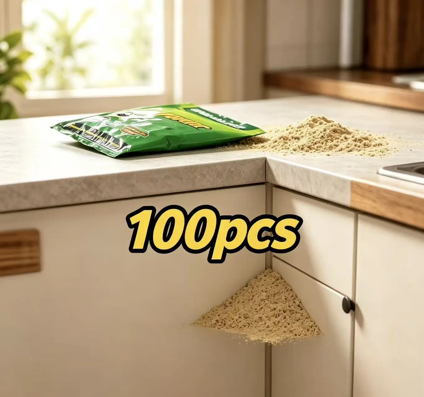 100PCS Effective Killing Cockroach Bait Powder Home Use Cockroach Insect Roach Killer Anti Pest Reject Trap Pest Control Traps
