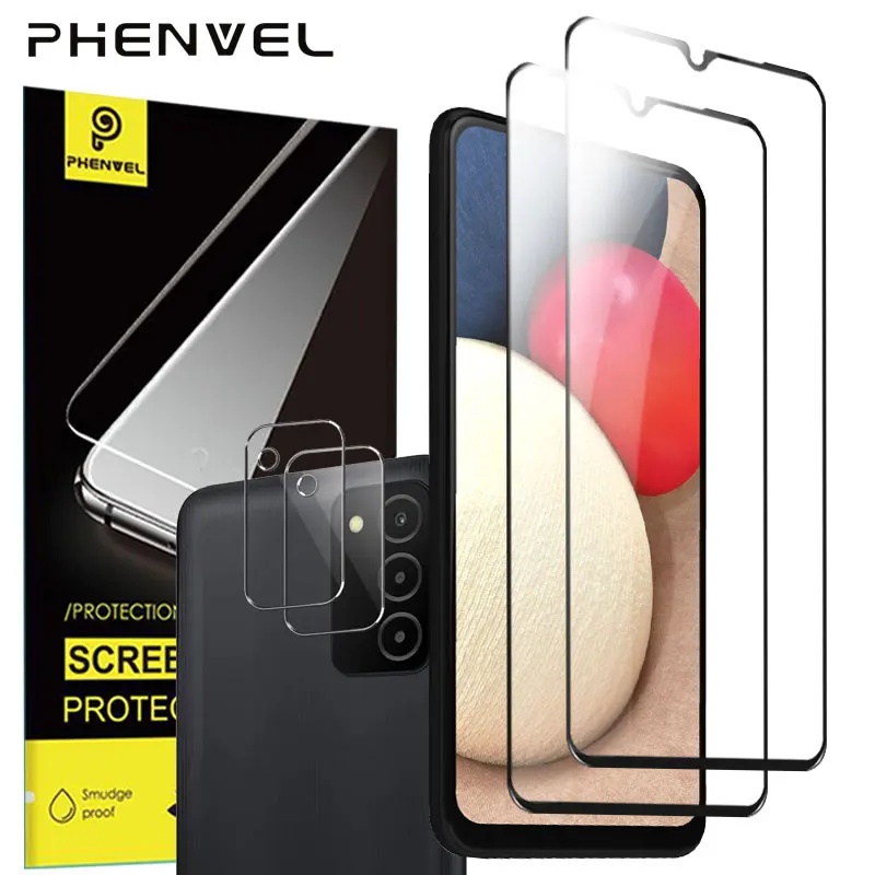 Oleophobic Protective Glass For Samsung Galaxy A02s Full Cover Screen Protector For Galaxy A02s Tempered Glass