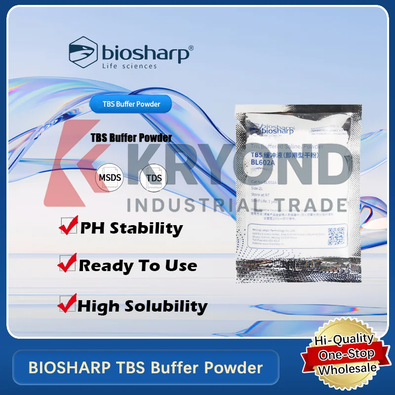 

Буферный порошок BIOSHARP TBS, фосфатный буферный солевой, готовый к использованию сухой порошок для лабораторных применений, оригинальный продукт